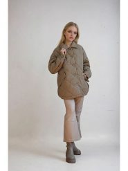 Monki Kurtka przejściowa w kolorze khaki rozmiar: XS. Brązowe kurtki Monki, xs, bez wzorów, bez kaptura. Za 82.99 zł.