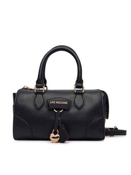 LOVE MOSCHINO Torebka Charmy JC4157PP1PL1300A Czarny. Czarne kopertówki Love Moschino, bez wzorów, ze skóry, wizytowe, bez dodatków. Za 879.99 zł.