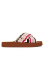 LOVE MOSCHINO Klapki JA28324G0OJQC20B Kolorowy. Klapki Love Moschino, bez wzorów, z materiału, bez obcasa, bez zapięcia. Za 659.99 zł.