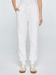 Spodnie damskie dresowe białe Fonia 100. Białe spodnie materiałowe BIG STAR, bez wzorów, z dresówki, sportowe. Za 159.99 zł.