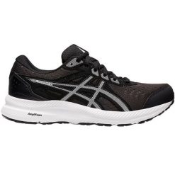 Buty do biegania Asics Gel Contend 8 W 1012B320 002 czarne. Czarne buty do biegania ASICS, bez wzorów, z gumy, bez zapięcia, do biegania. Za 426.99 zł.