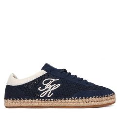 Espadryle Tommy Hilfiger. Niebieskie espadryle Tommy Hilfiger, bez wzorów, bez obcasa. Za 449.99 zł.
