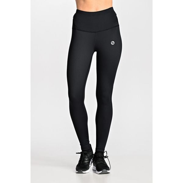 Legginsy Petite ocieplane do biegania damskie Nessi Sportswear. Czarne legginsy NESSI SPORTSWEAR, bez wzorów. W wyprzedaży za 399.00 zł.