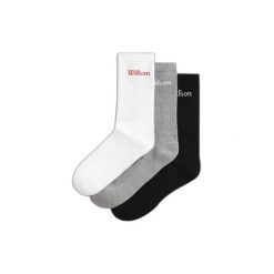 Skarpetki Wilson Logo U (x3). Białe skarpetki Wilson, bez wzorów, z materiału. Za 109.00 zł.