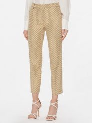 Weekend Max Mara Spodnie materiałowe Odile 2415131041 Żółty Regular Fit. Żółte spodnie materiałowe Weekend Max Mara, bez wzorów, z bawełny. Za 879.99 zł.