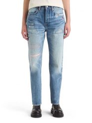 Scotch & Soda Dżinsy - Boyfriend fit - w kolorze niebieskim rozmiar: W27/L30. Niebieskie jeansy Scotch & Soda, l, z aplikacjami, z podwyższonym stanem. Za 222.94 zł.