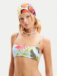 Desigual Góra od bikini Palms 24SWMK06 Niebieski. Niebieskie bikini Desigual, bez wzorów, z syntetyku. Za 139.99 zł.