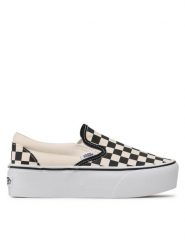 Vans Tenisówki Classic Slip-O VN0A7Q5RTYQ1 Beżowy. Brązowe trampki Vans, bez wzorów, z materiału, bez zapięcia. Za 289.99 zł.