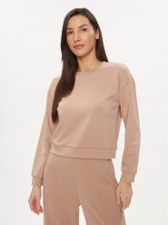 United Colors Of Benetton Bluza 3UNN3M05L Beżowy Relaxed Fit. Brązowe bluzy United Colors Of Benetton, l, bez wzorów, z wiskozy, bez kaptura. Za 119.99 zł.