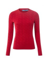 Polo Ralph Lauren Sweter z zawartością kaszmiru Kobiety Kaszmir czerwony, S. Czerwone swetry Polo Ralph Lauren, s, bez wzorów, z dzianiny, bez ramiączek. Za 989.95 zł.