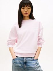 Tommy Jeans Bluza Kobiety Bawełna (100%) różowy, XS. Czerwone bluzy Tommy Jeans, xs, bez wzorów, z bawełny, bez kaptura. Za 279.95 zł.