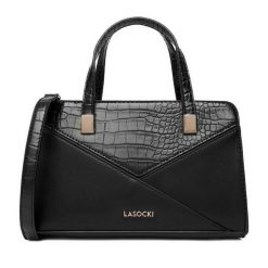 Torebka Lasocki. Czarne torebki klasyczne Lasocki, bez wzorów, klasyczne, bez dodatków. Za 169.99 zł.