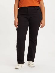 Levi's® Jeansy 724™ 837370001 Czarny Straight Fit. Czarne jeansy s, bez wzorów, z bawełny. Za 259.99 zł.