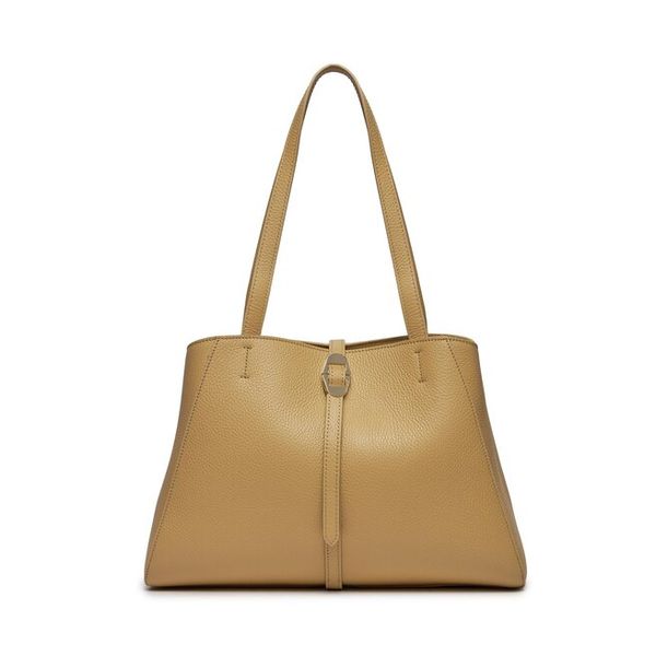 Torebka Coccinelle. Brązowe shopper bag Coccinelle, bez wzorów, bez dodatków. Za 1,048.99 zł.