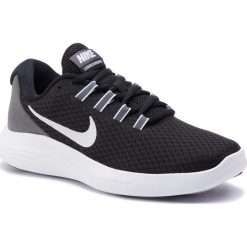 Buty NIKE - Lunarconverge 852469 001 Black/White/Dark Grey. Czarne buty treningowe Nike, bez wzorów, z materiału, bez zapięcia, na fitness i siłownię. W wyprzedaży za 249.00 zł.