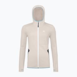 Bluza damska ORTOVOX Fleece Hoody. Białe bluzy ORTOVOX, bez wzorów, sportowe, bez ramiączek, bez kaptura. Za 909.99 zł.