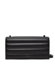 Calvin Klein Torebka Line Quilt Sm Conv Shoulder Bag K60K612639 Czarny. Czarne listonoszki Calvin Klein, bez wzorów, ze skóry, bez dodatków. Za 379.99 zł.