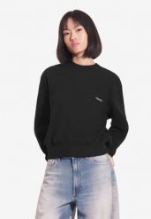 Bluza sportowa damska Prosto Ribbed bez kaptura. Czarne bluzy bez kaptura Prosto., l, z aplikacjami, z bawełny, bez kaptura. Za 184.99 zł.