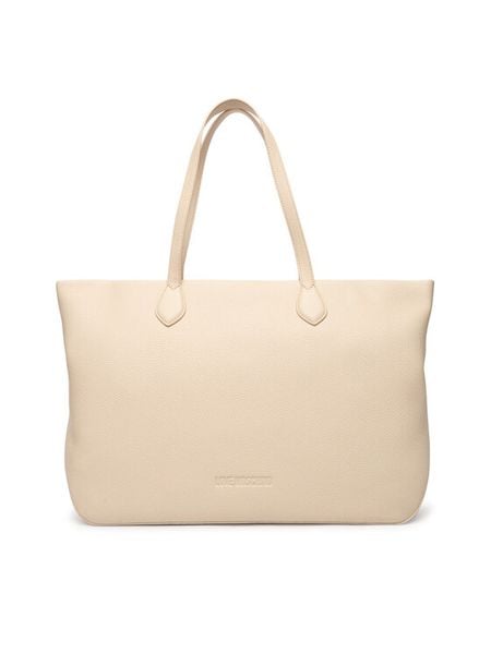 LOVE MOSCHINO Torebka JC4121PP1OLT0110 Écru. Shopper bag Love Moschino, bez wzorów, ze skóry, bez dodatków. Za 939.99 zł.
