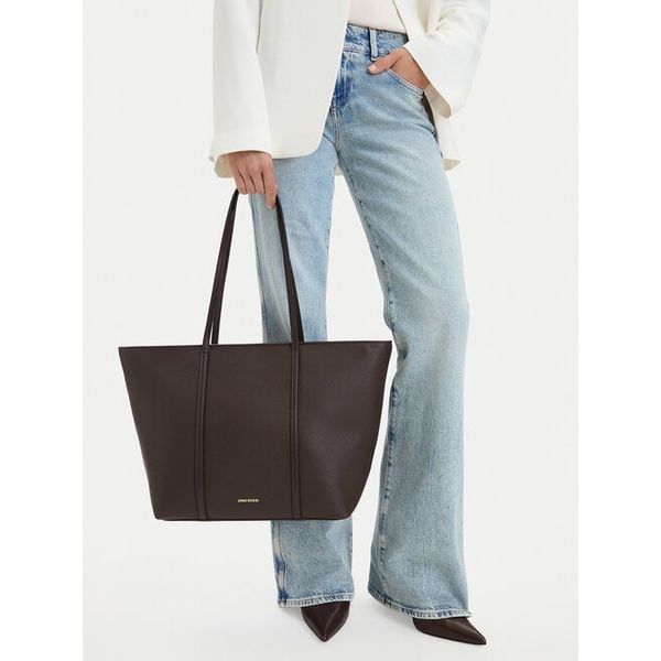 Torebka GINO ROSSI. Brązowe shopper bag Gino Rossi, bez wzorów, bez dodatków. Za 199.99 zł.