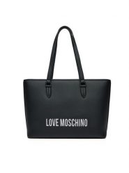 LOVE MOSCHINO Torebka JC4190PP1MKD000B Czarny. Czarne shopper bag Love Moschino, bez wzorów, ze skóry, bez dodatków. Za 579.99 zł.