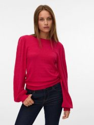 Vero Moda Sweter w kolorze różowym rozmiar: M. Różowe swetry Vero Moda, m, bez wzorów, bez ramiączek. Za 86.99 zł.