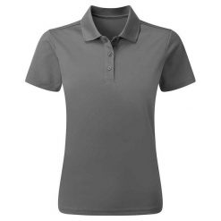 Damska Koszulka Polo Z Trwałego Materiału Barwionego Przędzą. Szare t-shirty sportowe PREMIER, xl, bez wzorów, bez ramiączek. Za 76.99 zł.