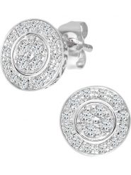 Revoni Złote kolczyki-wkrętki z z diamentami rozmiar: onesize. Szare kolczyki Revoni, z diamentem, złote. Za 1,840.99 zł.