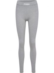 Damskie legginsy Hummel Elemental. Szare legginsy Hummel, bez wzorów, z bawełny. Za 191.00 zł.