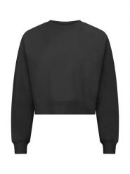 Clique Miami Cropped Krótki sweter z bawełny i poliestru z recyklingu - Czarny. Czarne swetry CLIQUE, xl, bez wzorów, z bawełny, bez ramiączek. Za 158.26 zł.