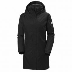Płaszcz ocieplany dla kobiet Helly Hansen Aden. Czarne kurtki przeciwdeszczowe Helly Hansen, xs, bez wzorów, z materiału, bez kaptura, primaloft. Za 698.50 zł.