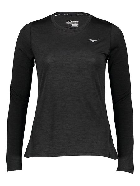 Mizuno Koszulka funkcyjna "Impulse Core" w kolorze czarnym rozmiar: M. Czarne t-shirty sportowe Mizuno, m, bez wzorów, bez ramiączek, outdoorowe. Za 69.91 zł.