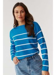 TATUUM Sweter w kolorze niebieskim rozmiar: L. Niebieskie swetry Tatuum, l, bez wzorów, bez ramiączek. Za 96.83 zł.
