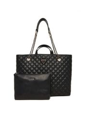 Guess Torebka Giully II HWQG96 73290 Czarny. Czarne torebki klasyczne Guess, z aplikacjami, ze skóry, bez dodatków. Za 519.99 zł.
