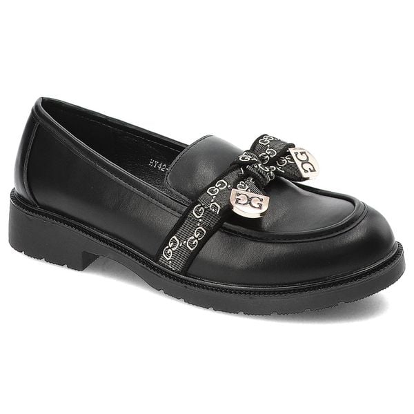 Czarne Półbuty S.Barski Stylowe Wsuwane Obuwie Damskie Z Kokardką. Czarne półbuty wsuwane S.BARSKI, do pracy, l, bez wzorów, z gumy, biznesowe, bez kołnierzyka, bez ramiączek, dopasowane. Za 129.00 zł.