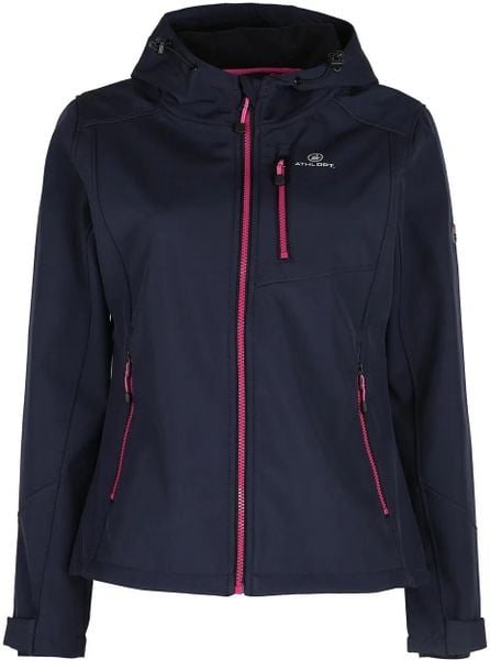 Damska kurtka softshell Athl. Dpt Octavia Blue. Niebieskie kurtki Givova, xxl, bez wzorów, z elastanu, klasyczne, bez kaptura. Za 256.99 zł.