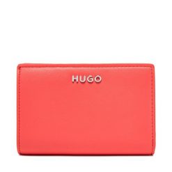 Duży Portfel Damski HUGO. Pomarańczowe portfele Hugo, bez wzorów. Za 299.99 zł.