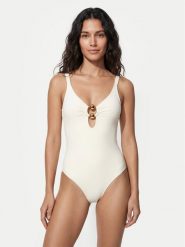 Ysabel Mora Strój kąpielowy 83471 Kremowy. Białe stroje jednoczęściowe ysabel mora, bez wzorów, z syntetyku. Za 339.99 zł.