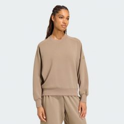 Bluza Soft Lux Loose. Zielone bluzy adidas, xs, bez wzorów, z bawełny, eleganckie, bez ramiączek, bez kaptura. Za 299.00 zł.
