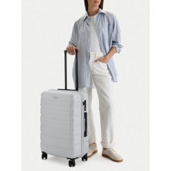 Walizka średnia GINO ROSSI. Szare walizki Gino Rossi, średnie. Za 279.99 zł.