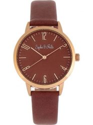 Sophie & Freda Zegarek kwarcowy "Vancouver" w kolorze złoto-brązowym rozmiar: onesize. Brązowe, analogowe zegarki Sophie & Freda, metalowe. Za 189.74 zł.