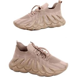 Skarpetkowe buty sportowe Ineng Khaki beżowy. Brązowe buty treningowe INNA MARKA, bez wzorów, z tkaniny, bez zapięcia. Za 142.30 zł.