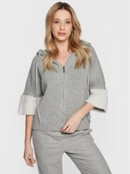Fabiana Filippi Kardigan MAD222W117 Szary Regular Fit. Szare swetry Fabiana Filippi, bez wzorów, z wełny, bez ramiączek. Za 4,009.00 zł.