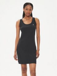Converse Sukienka letnia W Scoop Knit Dress 10025452-A01 Czarny Slim Fit. Czarne sukienki Converse, m, bez wzorów, z bawełny, bez kołnierzyka, bez ramiączek. Za 149.99 zł.