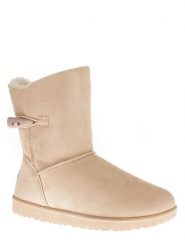 ISLAND BOOT Botki zimowe "Emmy" w kolorze beżowym rozmiar: 40. Brązowe botki Island Boot, bez wzorów, z materiału, bez obcasa, bez zapięcia. Za 155.49 zł.