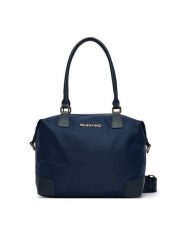 Valentino Torebka Jenny Re VBSA9T01 Granatowy. Niebieskie torebki klasyczne Valentino, bez wzorów, z materiału, bez dodatków. Za 549.99 zł.