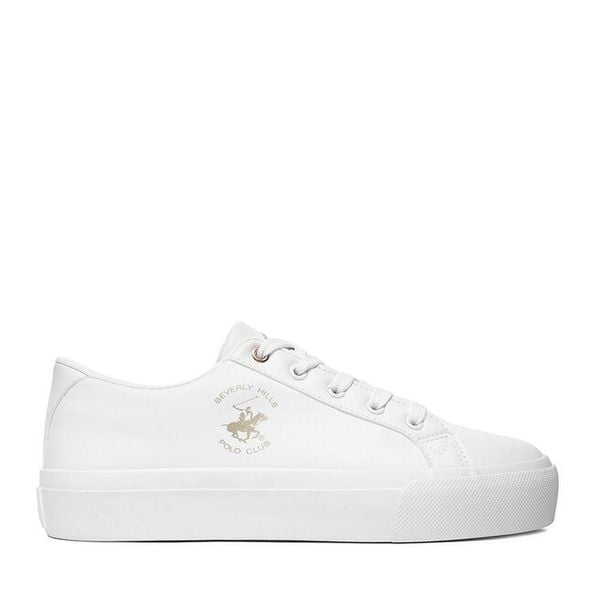 Tenisówki Beverly Hills Polo Club. Białe trampki Beverly Hills Polo Club, bez wzorów, bez zapięcia. Za 179.99 zł.