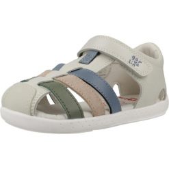 Sandały GARVALIN 262325G Beżowy. Brązowe sandały GARVALIN, bez wzorów, ze skóry, sportowe, bez obcasa, bez zapięcia. Za 200.99 zł.