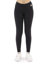 Legginsy z bawełna z krój slim na co dzień. Czarne legginsy LEONE 1947 APPAREL, bez wzorów, z bawełny. Za 164.19 zł.