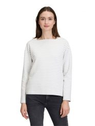BETTY & CO Bluza w kolorze biało-szarym rozmiar: 42. Białe bluzy Betty & Co, bez wzorów, bez kaptura. Za 114.95 zł.